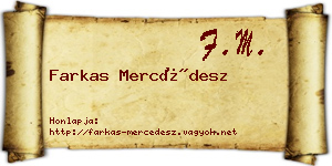 Farkas Mercédesz névjegykártya